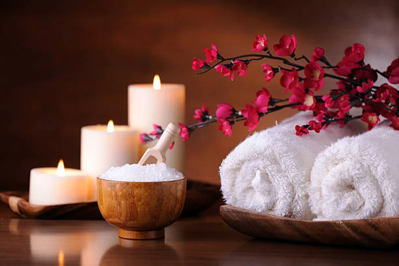 Relaxing spa image for dry salt therapy in Pickering.