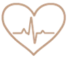 HaloRed heartbeat icon.